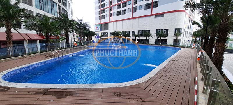 Bể bơi tại khu đô thi ở Giải Phóng Hà Nội